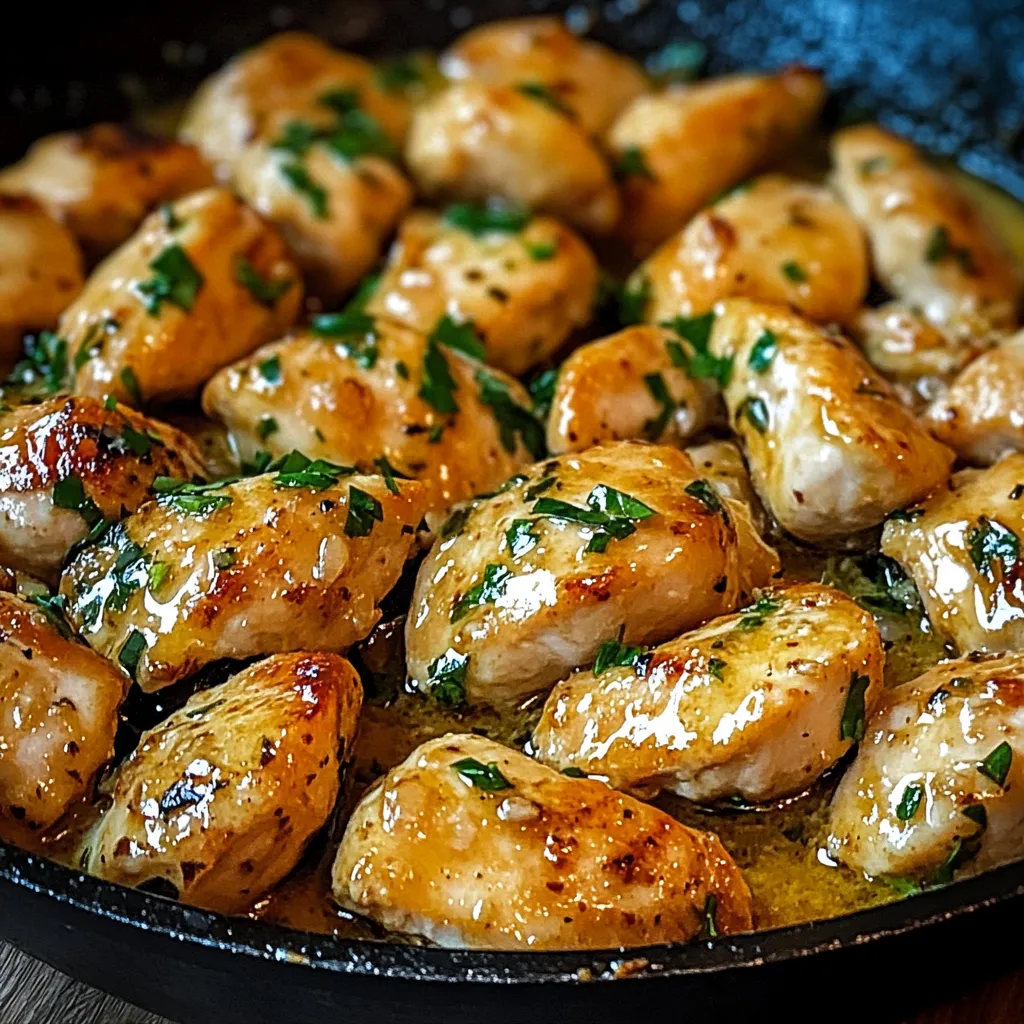 Texas Roadhouse-Style Garlic Butter Chicken Skillet