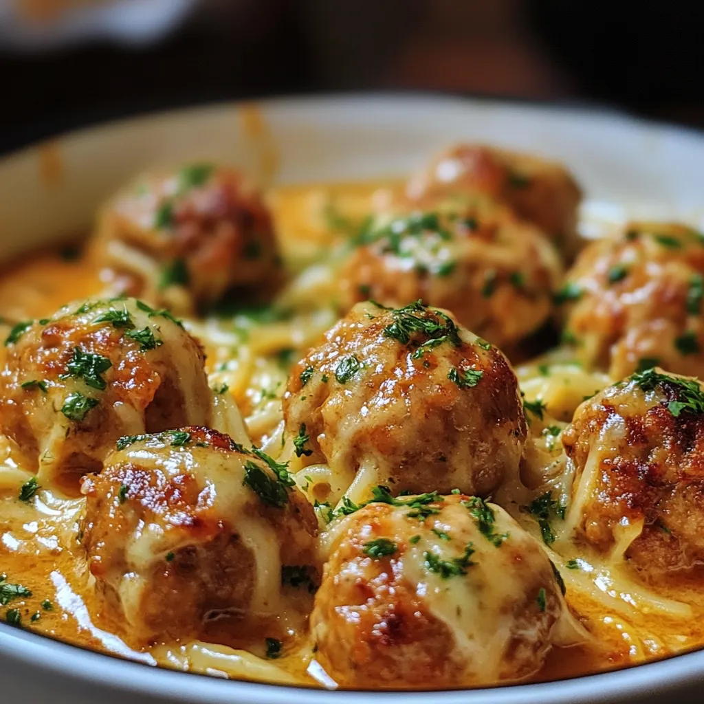 Irresistible Chicken Romano Meatballs with Zesty Lemon Sauce
