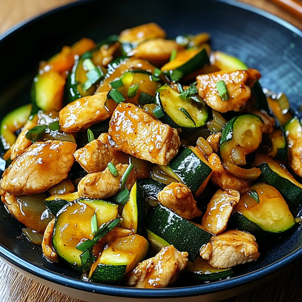 Chicken Zucchini Stir Fry