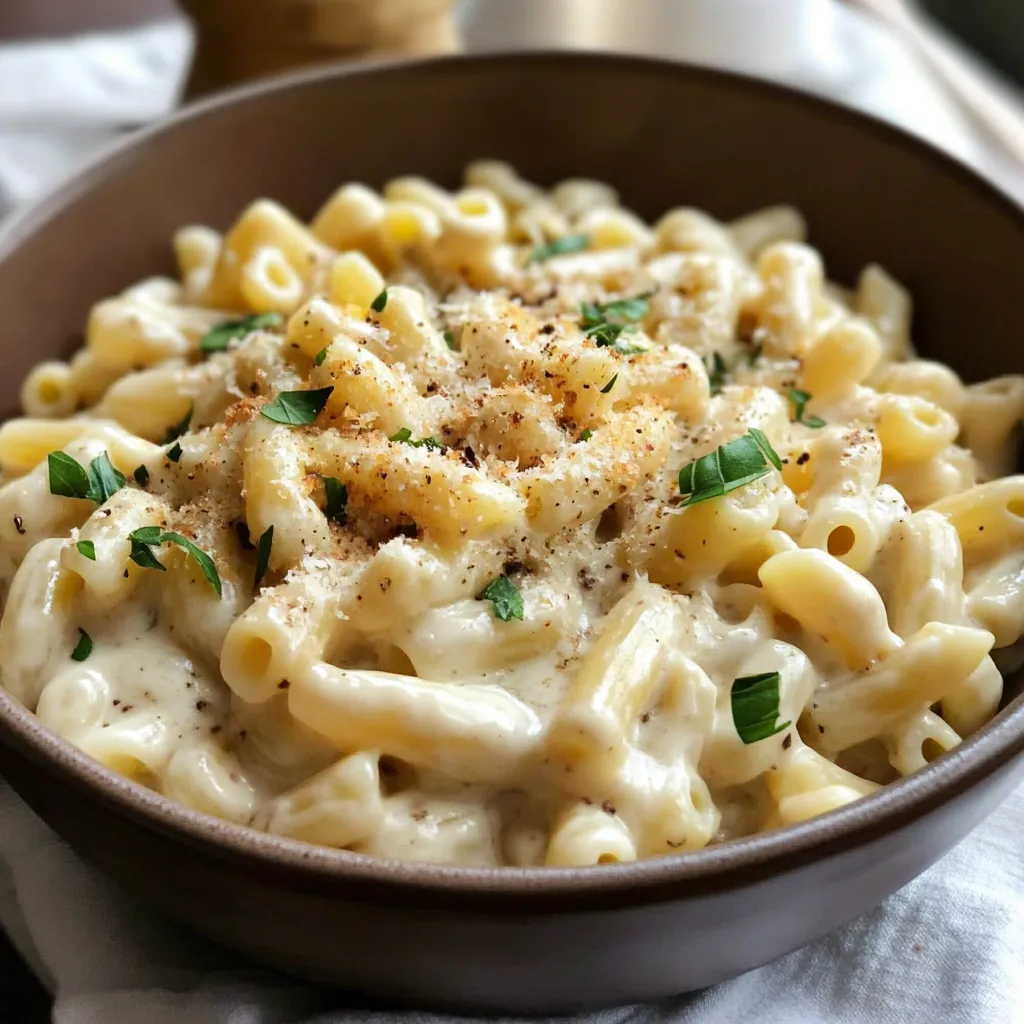 Viral Creamy Garlic Butter Ditalini Pasta