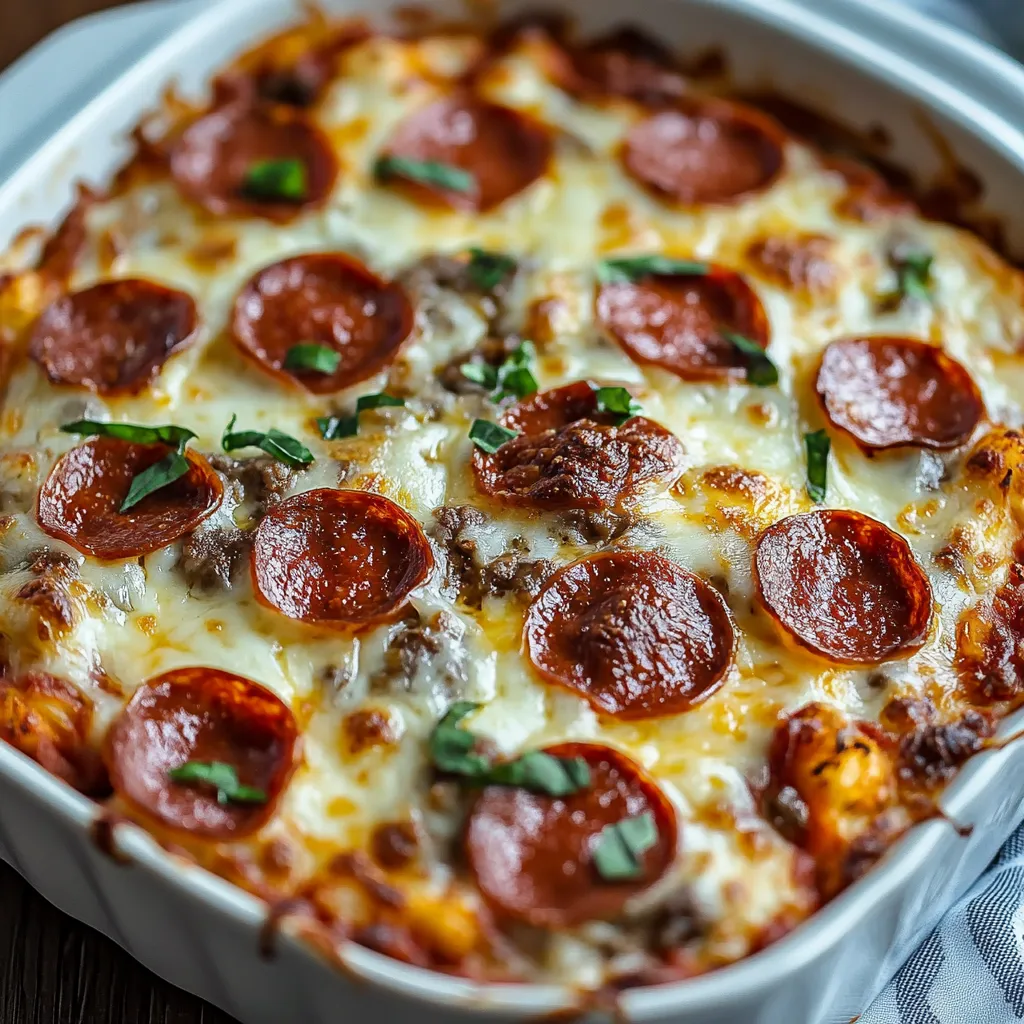 Low Carb Pizza Casserole