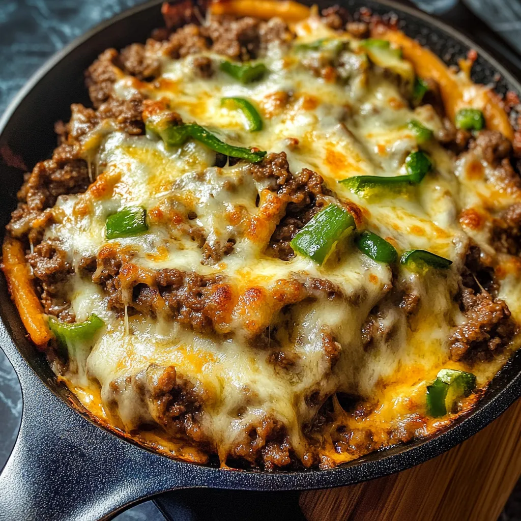 Low-Carb Philly Cheesesteak Skillet