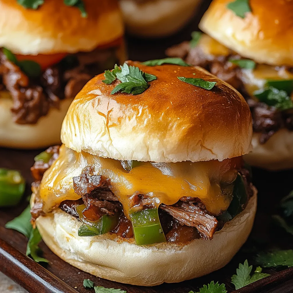 Philly Cheesesteak Sliders