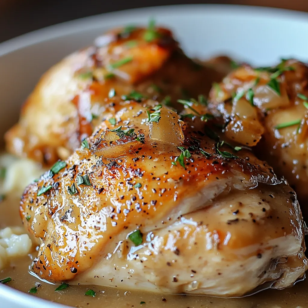 Slow Cooker Chicken with Gravy Comfort Meal